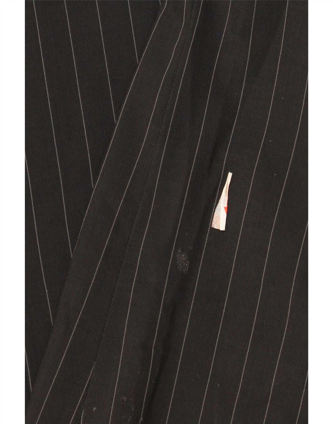 Armani Collezioni Herren-Blazer mit 3 Knöpfen, IT 52, groß, schwarzer Nadelstreifen