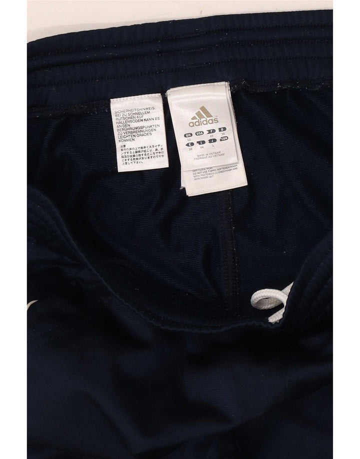 Adidas Damen Trainingshose Jogger UK 12 Medium Marineblau Polyester