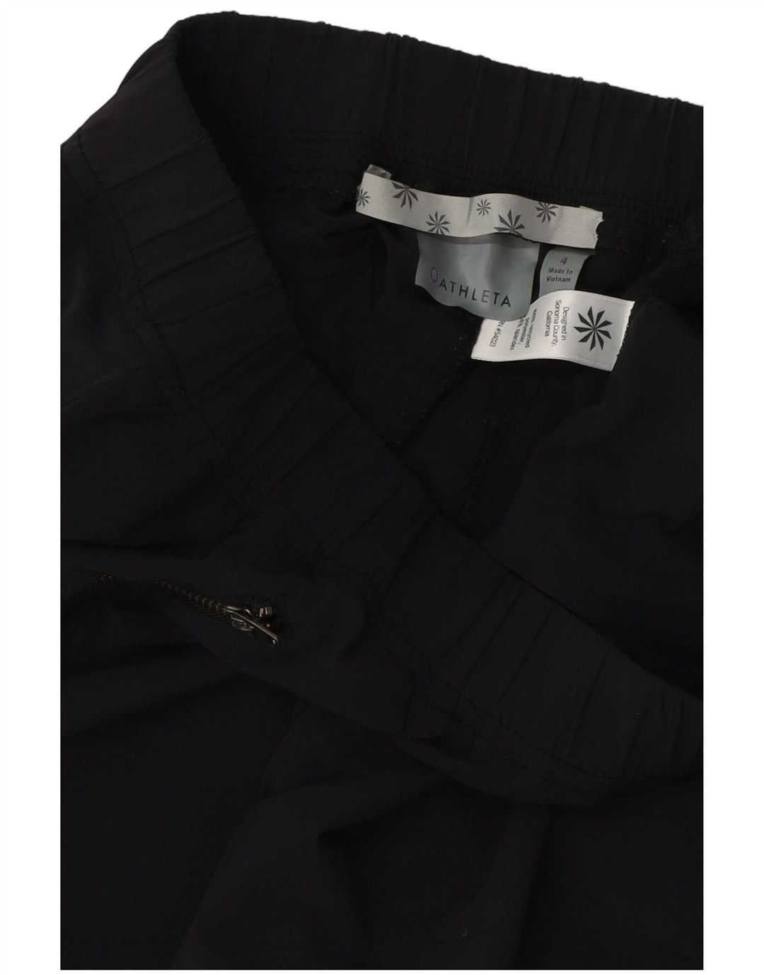 ATHLETA Damen Slim Freizeithose US 4 Small W28 L28 Schwarz Polyester