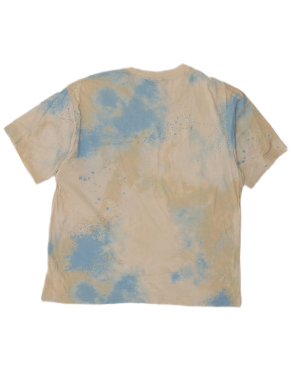 Adidas Herren T-Shirt Top Medium Mehrfarbig Tie Dye Baumwolle