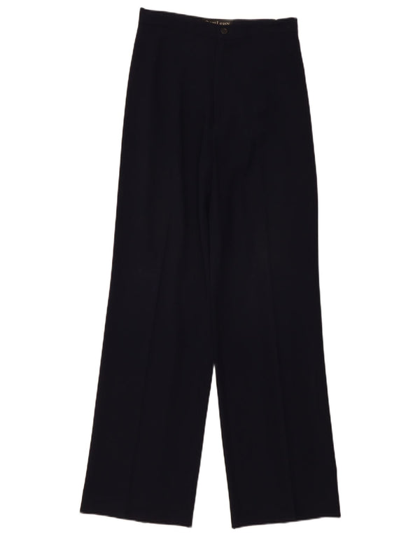 Ralph Lauren Damen-Anzughose mit hoher Taille, US 8, M, W28, L31, Marineblau