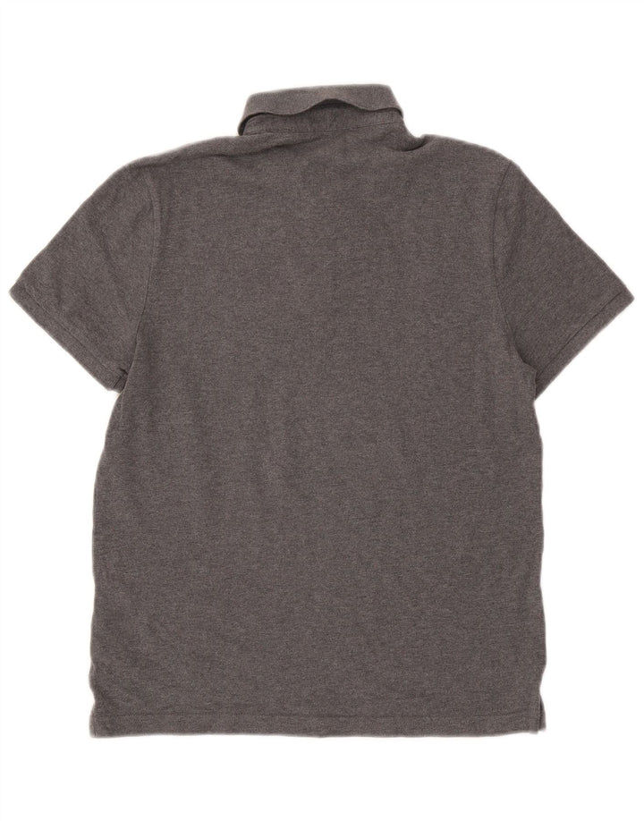 Tommy Hilfiger Herren-Poloshirt mit normaler Passform, kleine graue Baumwolle