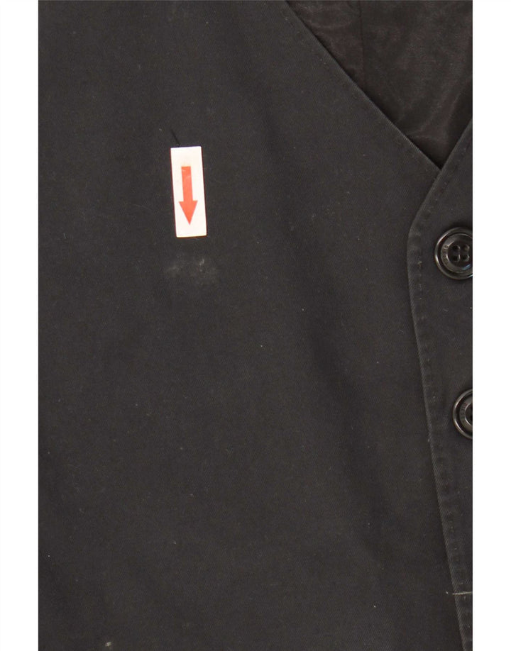 Diesel Damen Weste UK 12 Medium Schwarz