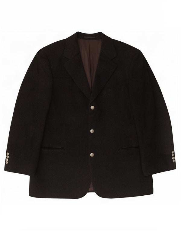 Hugo Boss Herren-Blazer mit 3 Knöpfen, EU 52, XL, graue Schurwolle