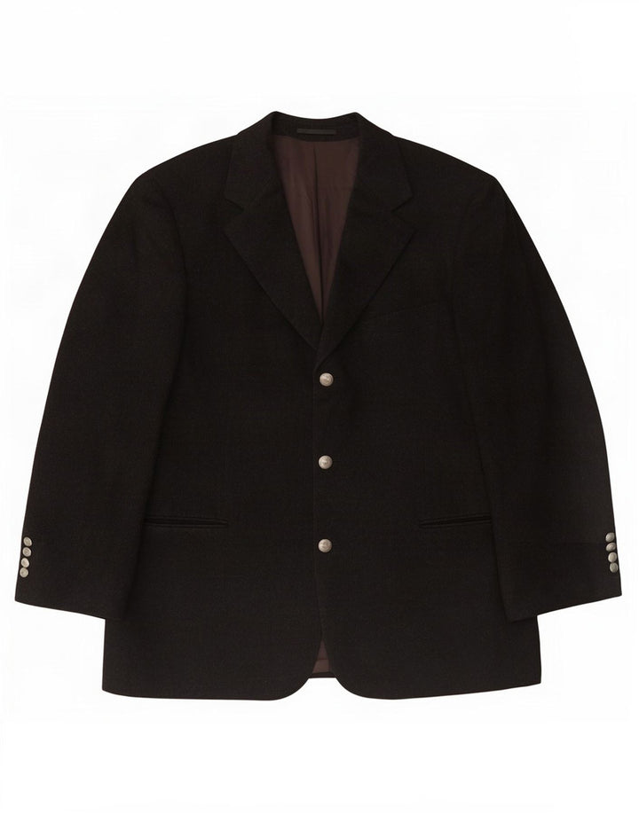 Hugo Boss Herren-Blazer mit 3 Knöpfen, EU 52, XL, graue Schurwolle