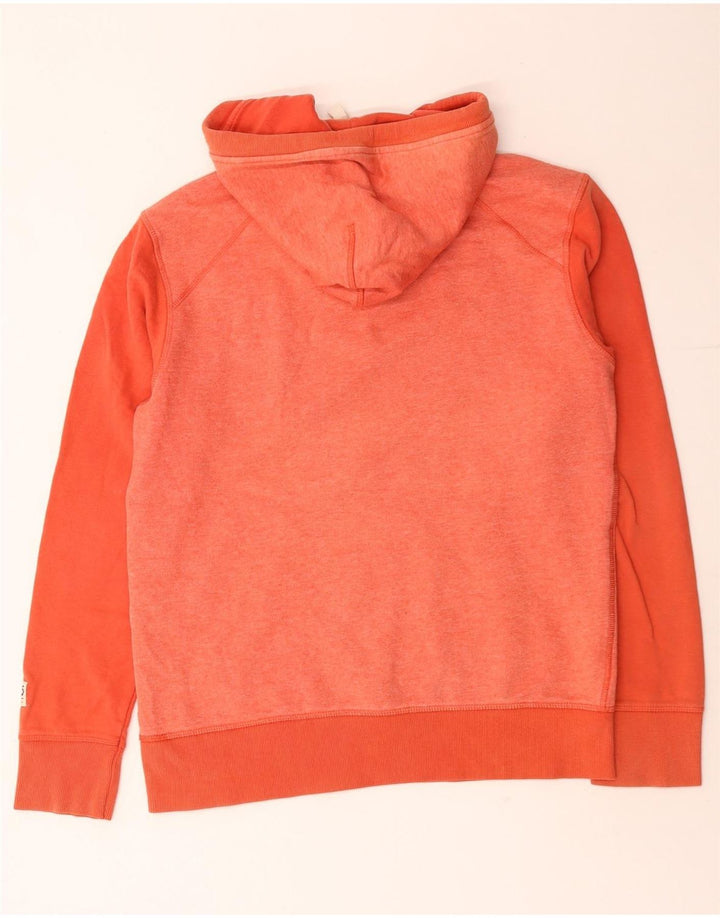 Jack & Jones Herren-Kapuzenpullover mit grafischem Knopfkragen und Farbblockmuster in Mittelrosa