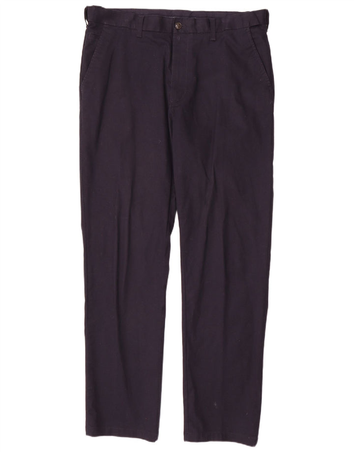 Marks & Spencer Herren Blue Harbor Regular Chinohose W38 L33 Marineblau
