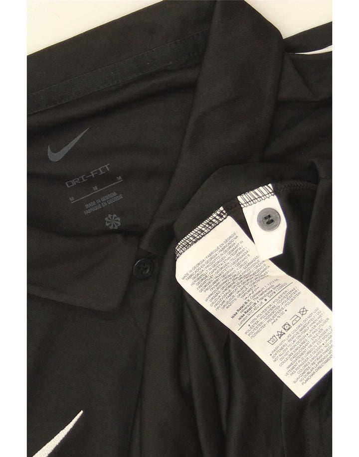 Nike Herren Dri Fit Poloshirt Medium Schwarz Polyester