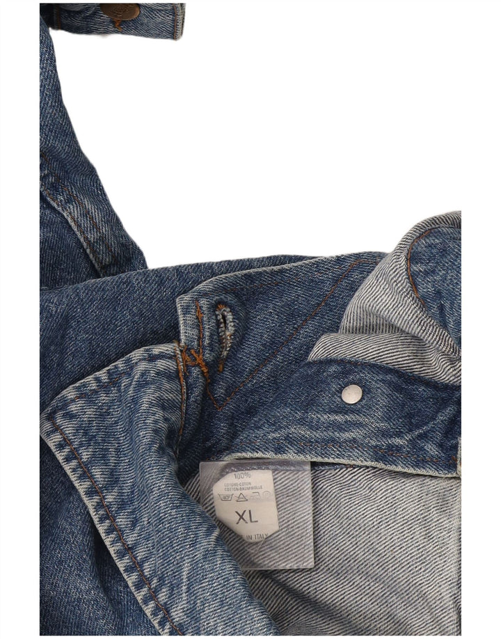 Vintage Herren Jeansjacke UK 42 XL Blaue Baumwolle