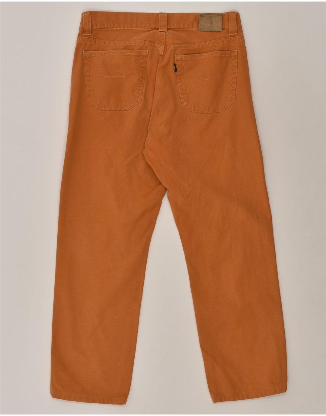 JECKERSON Mens Straight Casual Trousers W32 L26 Brown Cotton | Vintage Jeckerson | Thrift | Second-Hand Jeckerson | Used Clothing | Messina Hembry 