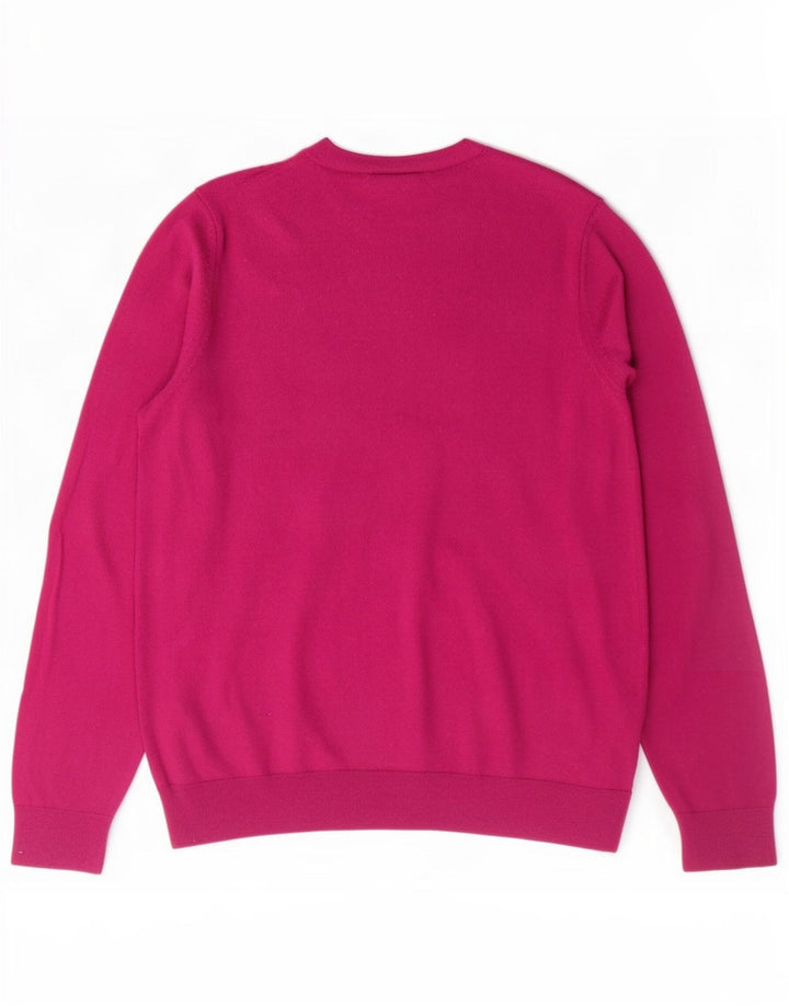 Marks & Spencer Damen-Pullover mit Rundhalsausschnitt, UK 16, Größe L, kastanienbraune Wolle