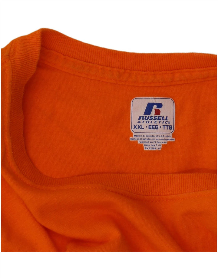 Russell Athletic Herren T-Shirt Top 2XL Orange