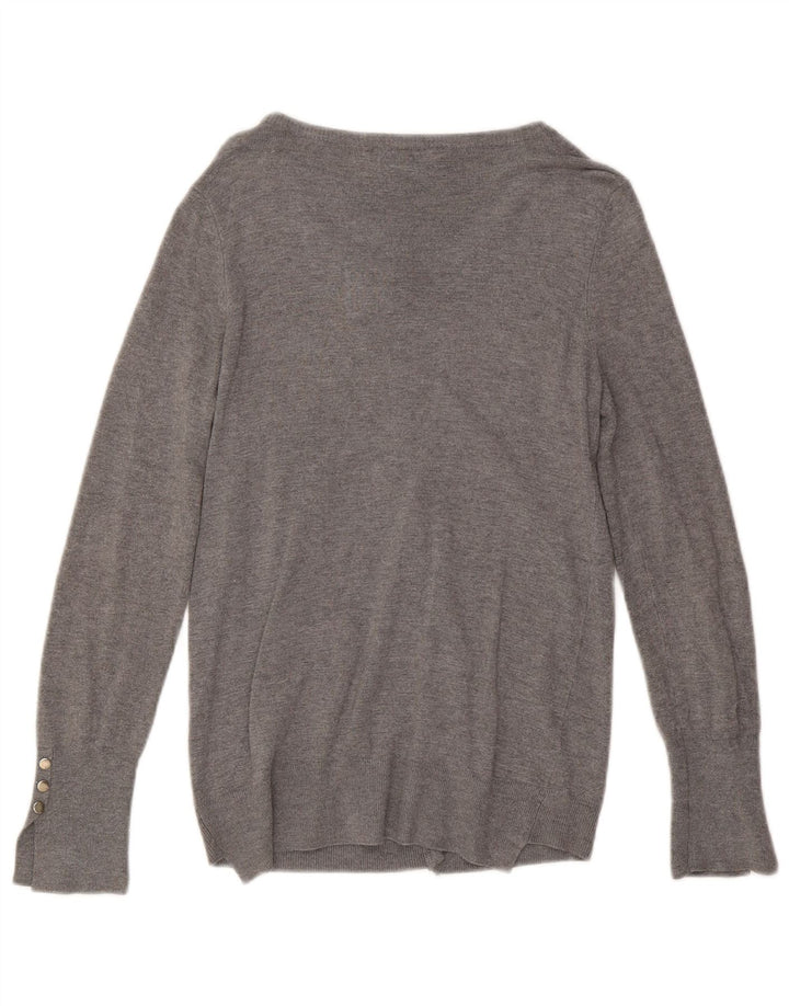 Zara Damen-Cardigan-Pullover UK 14 Large Grau