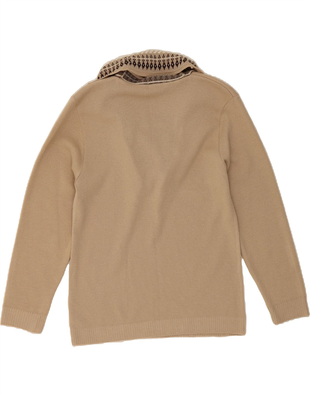 REFLECT Womens Roll Neck Jumper Sweater UK 10 Small Beige Acrylic Vintage Reflect and Second-Hand Reflect from Messina Hembry 