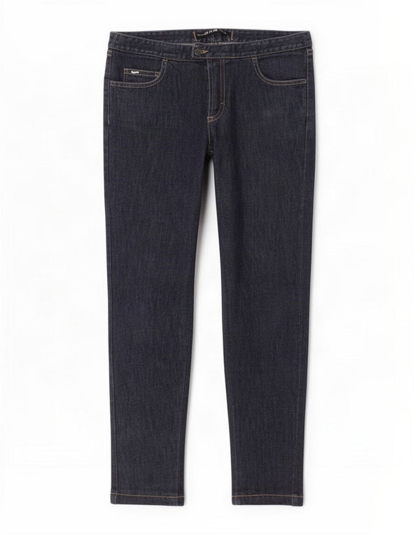 Gas Damen Skinny Jeans W27 L28 Marineblaue Baumwolle