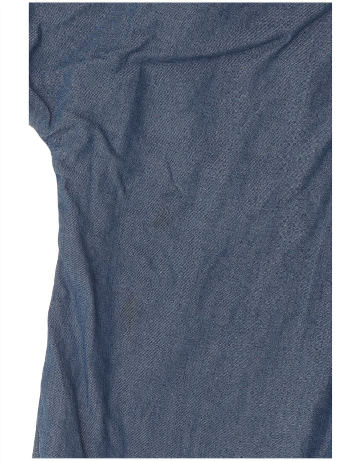 Mountain Warehouse Damen-Kurzarm-Oversize-Hemd, Gr. 10, Klein, Blau