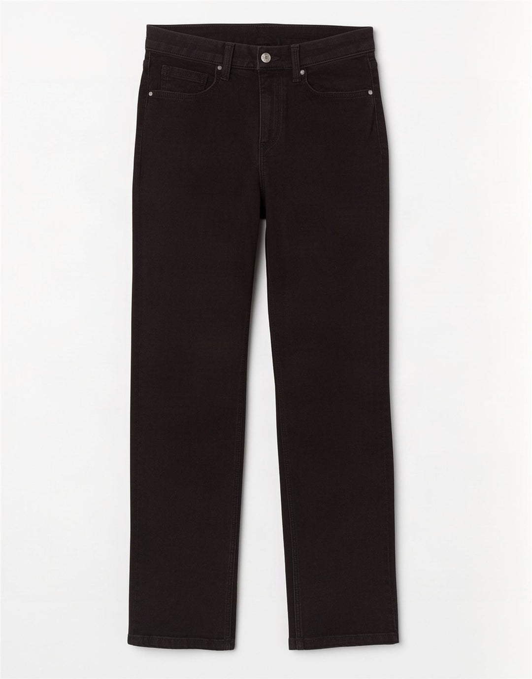 Marks & Spencer Damen Sienna Straight Jeans UK 12 Medium W28 L28 Schwarz