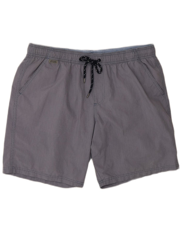 Marks & Spencer Herren-Badeshorts, groß, aus blauer Baumwolle