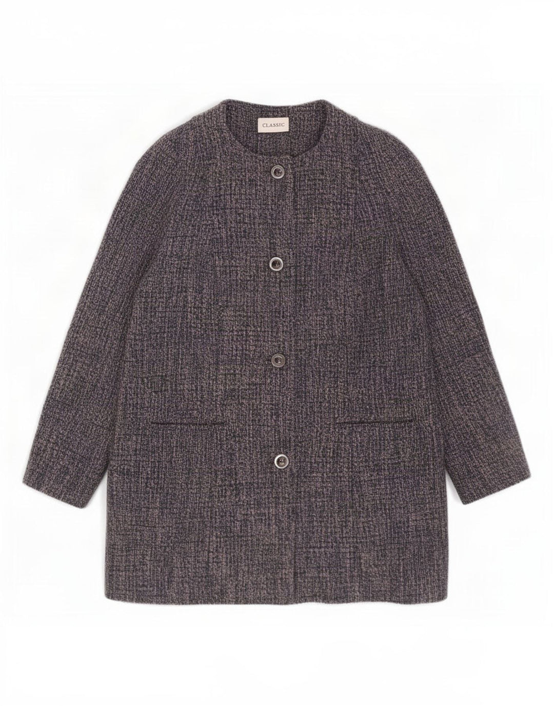 Marks & Spencer Damen-Klassiker-Mantel, UK 18, XL, blau geflecktes Polyester