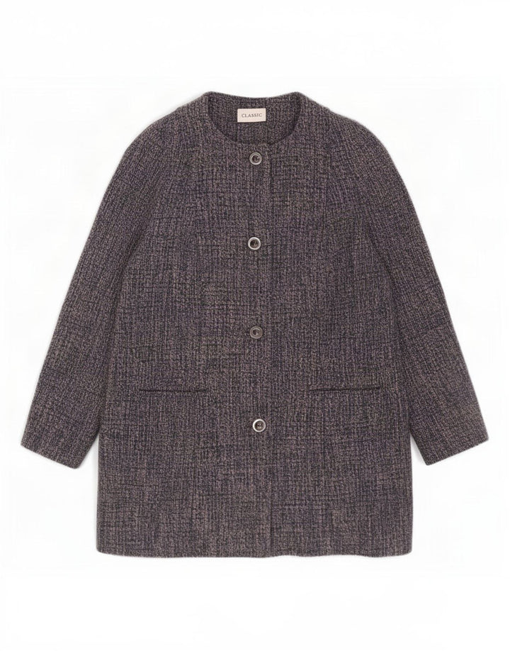 Marks & Spencer Damen-Klassiker-Mantel, UK 18, XL, blau geflecktes Polyester