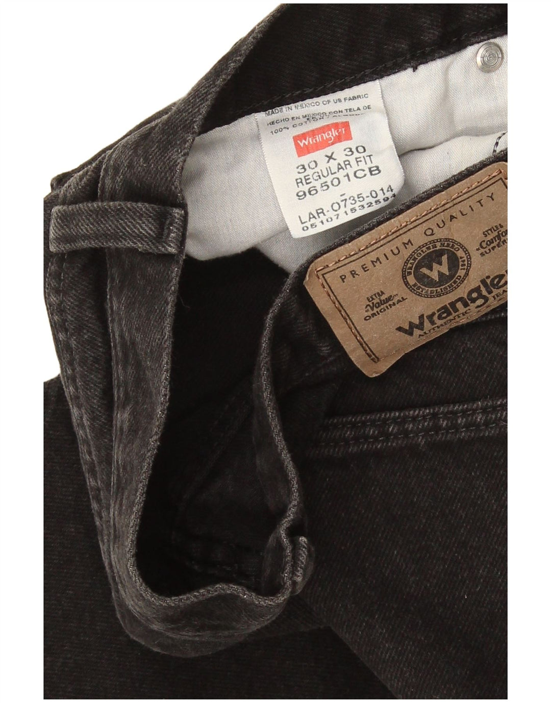 Wrangler Herren-Jeans mit normaler Passform, gerade Passform, W30, L30, schwarze Baumwolle