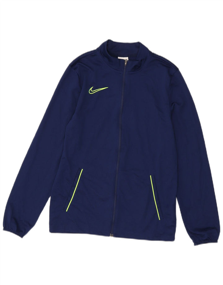Nike Jungen-Trainingsanzug-Top-Jacke, 12–13 Jahre, XL, Marineblau, Polyester