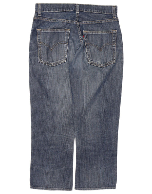 LEVI'S Damen 525 verkürzte Jeans W28 L23 Blaue Baumwolle