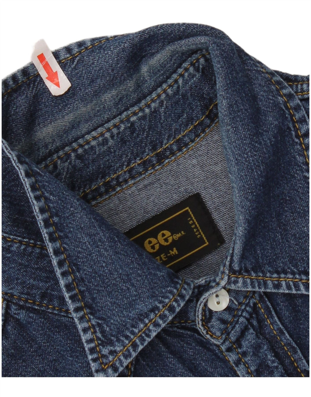 Lee Herren-Jeanshemd aus mittelblauer Baumwolle