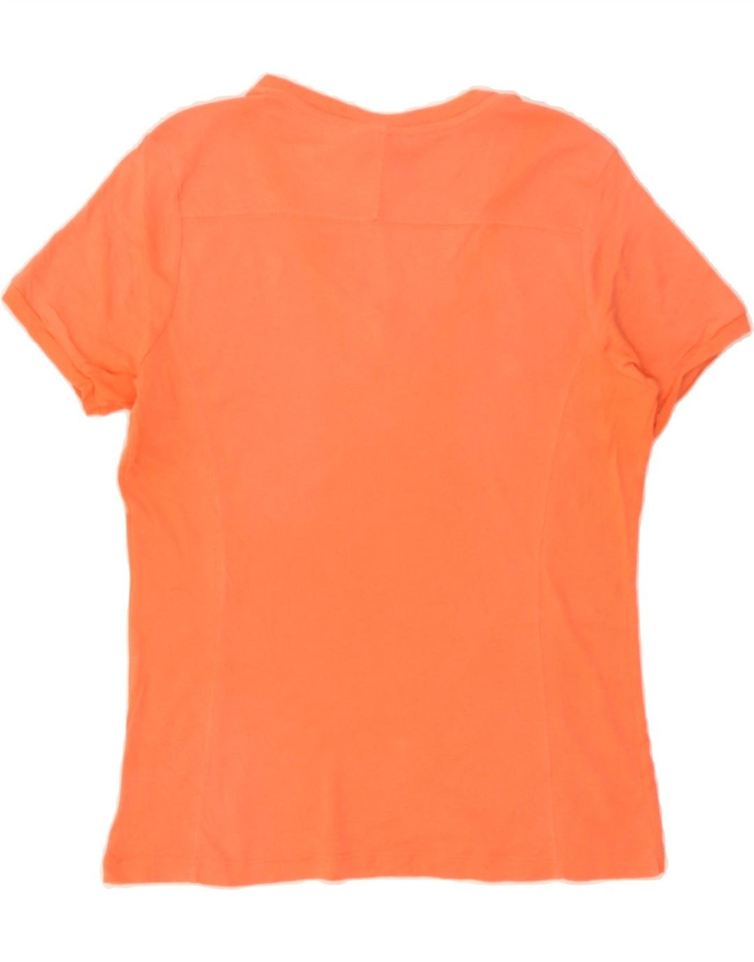 CHAMPION Womens Easy Fit T-Shirt Top UK 14 Medium Orange Vintage Champion and Second-Hand Champion from Messina Hembry 