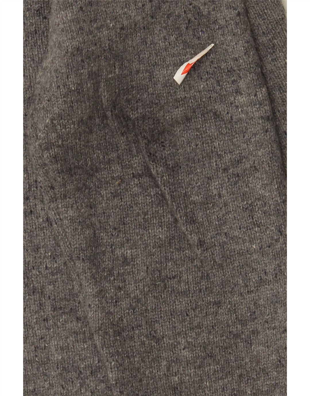 Tommy Hilfiger Herren-Pullover mit Rundhalsausschnitt, mittelgrau gefleckte Lammwolle