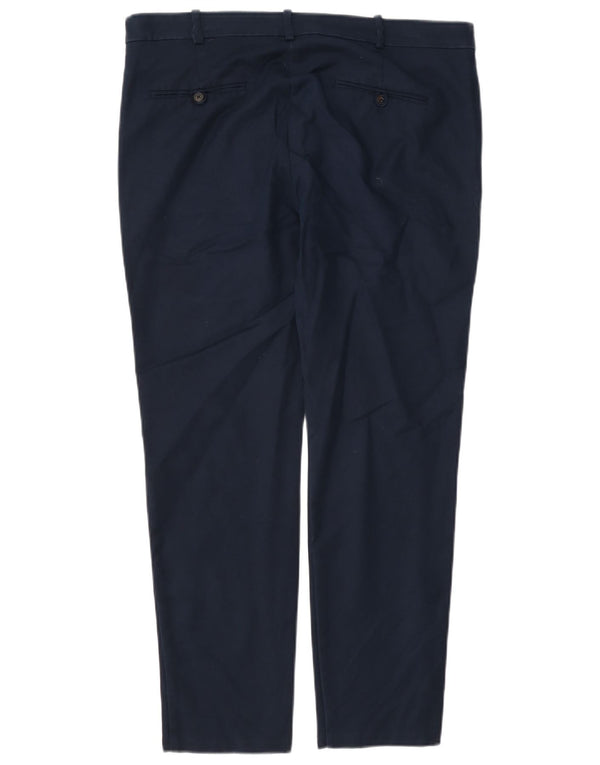Zara Damen Slim Chino-Hose EU 40 Medium W30 L27 Marineblaue Baumwolle