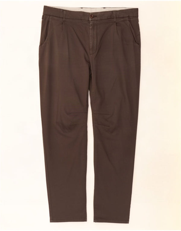 Zara Slim Chino-Hose für Herren, EU 46, XL, B36, L30, graue Baumwolle