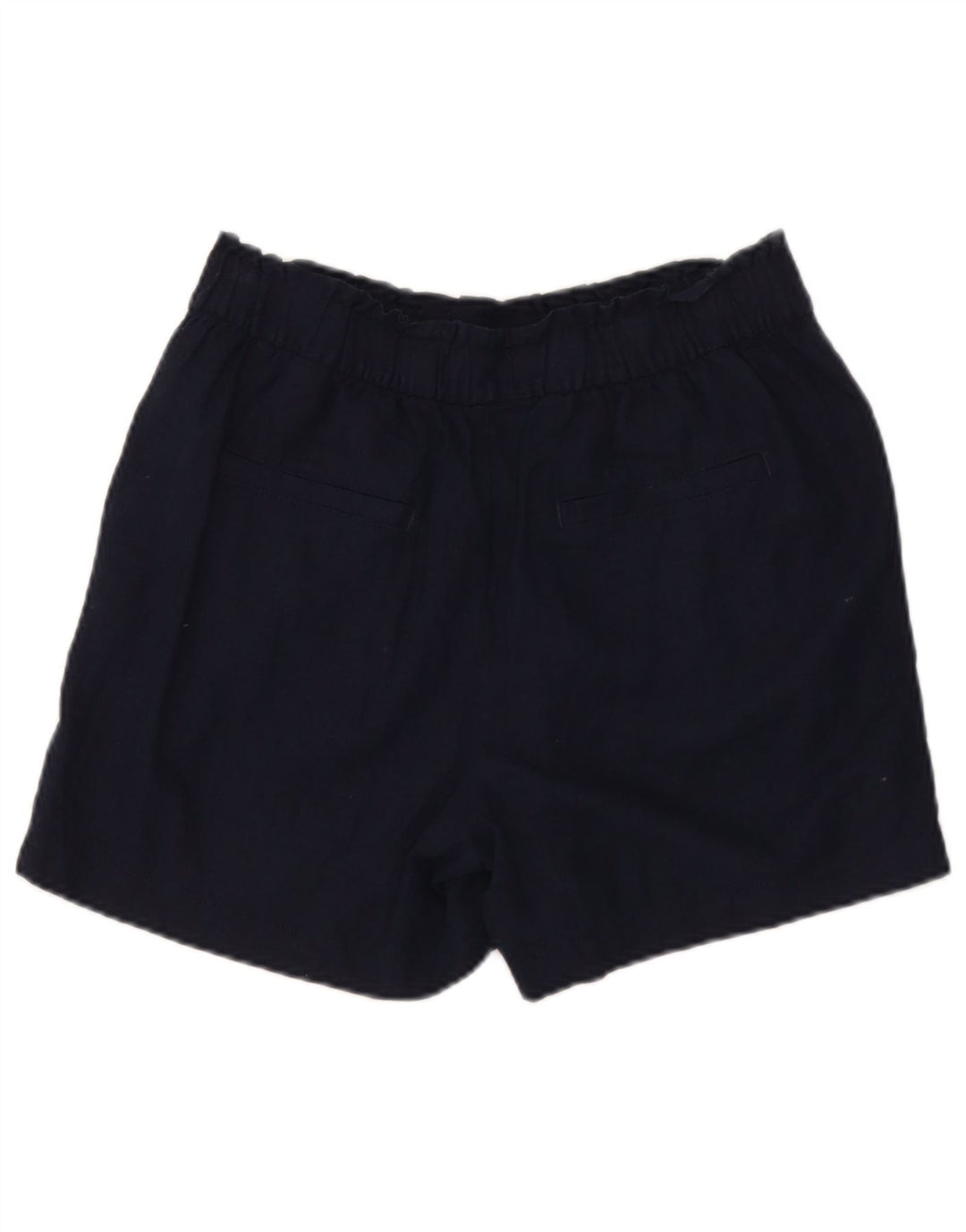 Marks & Spencer Freizeitshorts für Damen UK 12 Medium W32 Marineblau Flachs