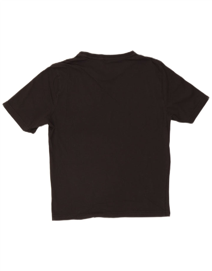 Puma Damen Graphic T-Shirt Top UK 14 Medium Schwarz