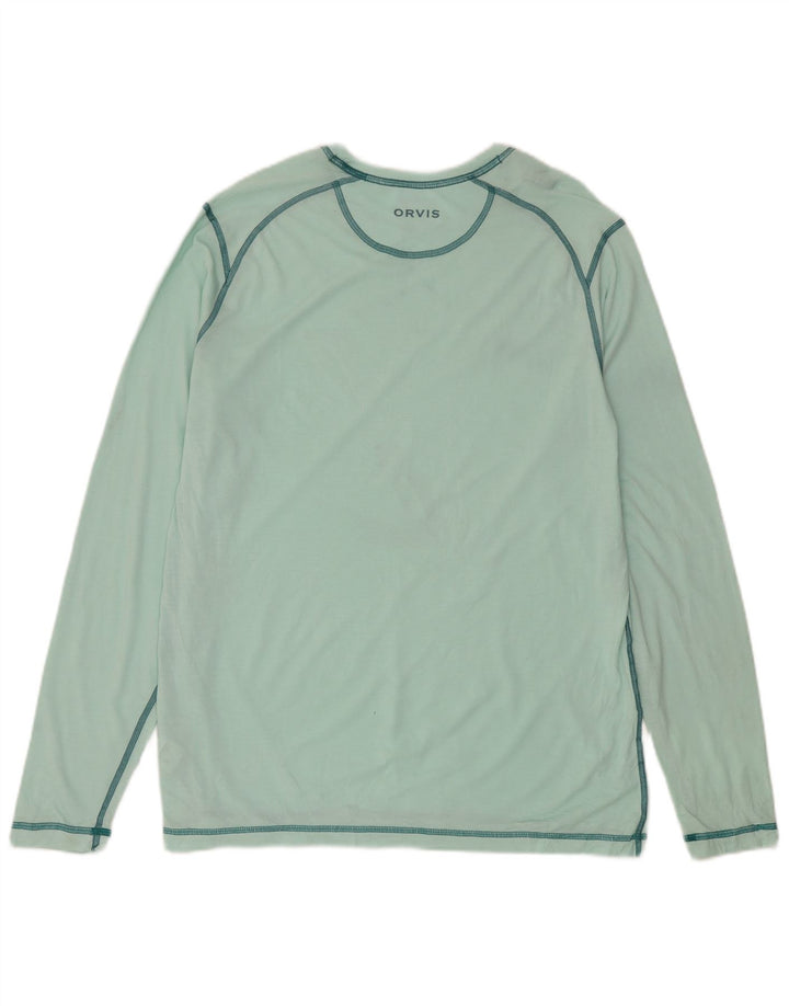 Orvis Herren-Top, langärmelig, mittelgrün, Polyester