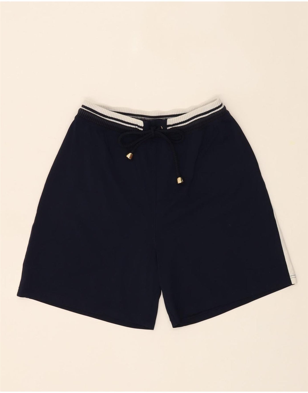 ROCCOBAROCCO Womens Sport Shorts IT 42 Medium  Navy Blue Colourblock Vintage Roccobarocco and Second-Hand Roccobarocco from Messina Hembry 