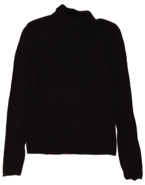 Rollkragenpullover für Damen von Zara, Gr. 12, mittelschwarz, Viskose