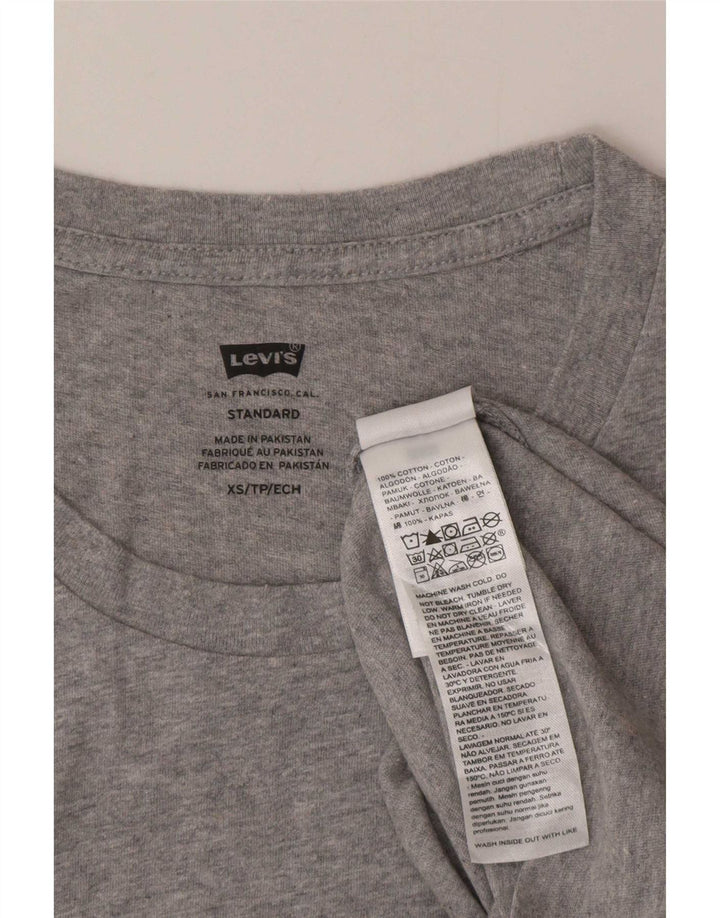 Levi's Herren Standard Graphic T-Shirt Top XS Grau Baumwolle