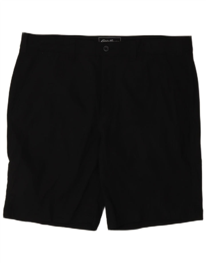 Eddie Bauer Herren Chino Shorts W38 XL Schwarz Nylon