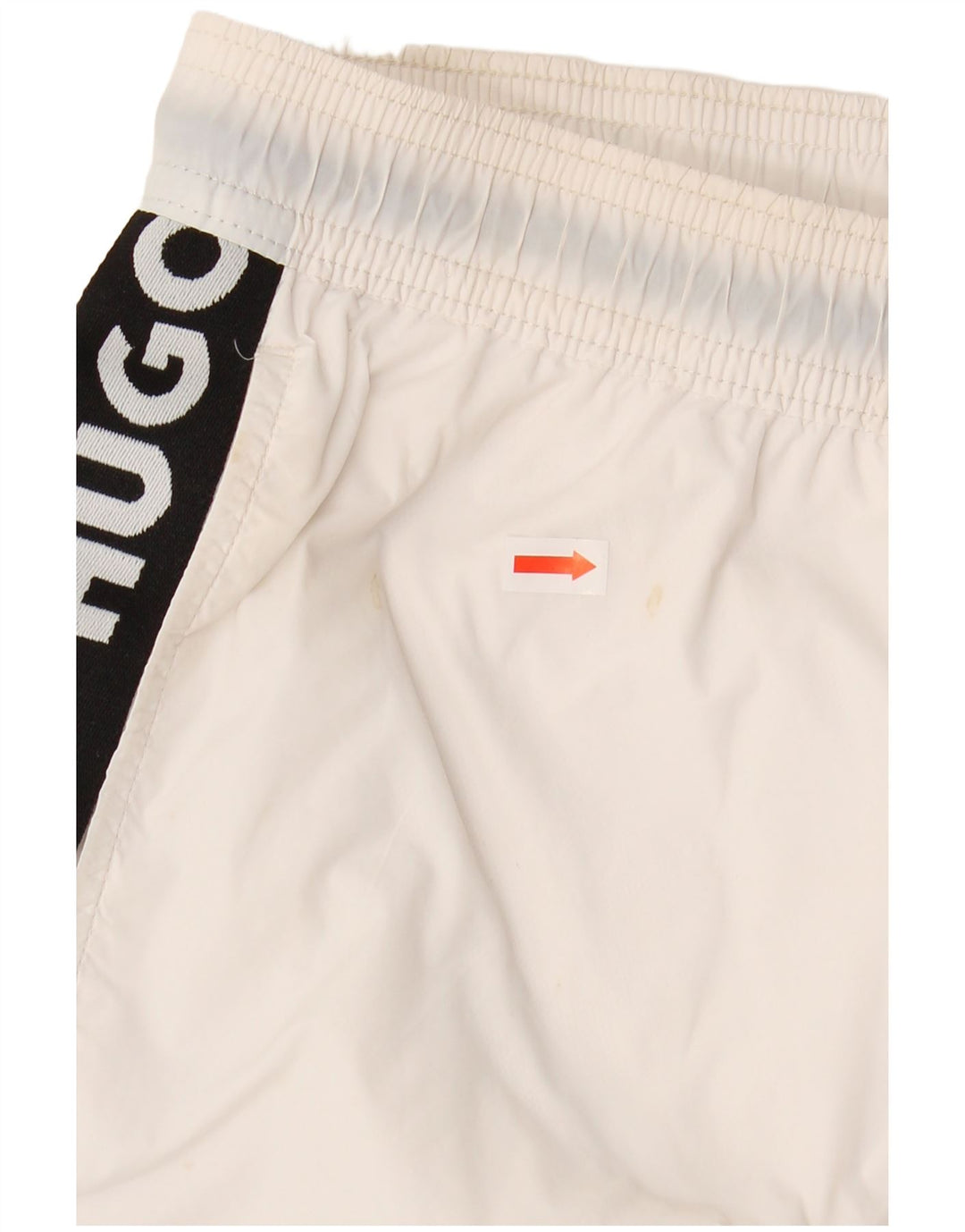 HUGO BOSS Herren Badeshorts Small Weiß Polyamid