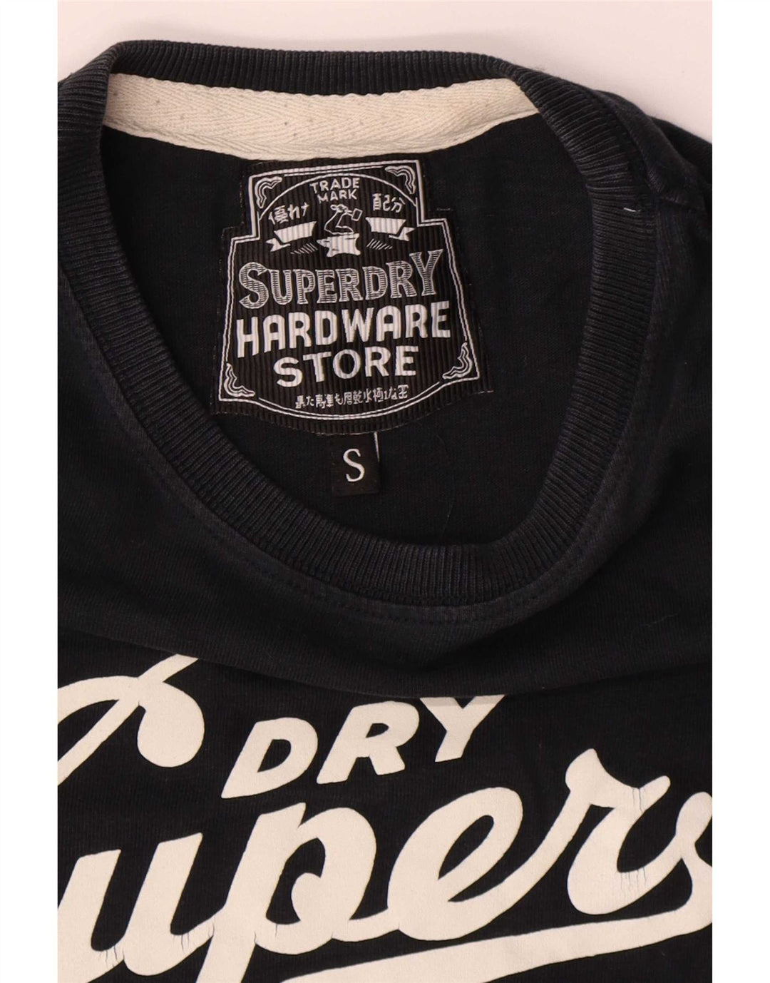 Superdry Herren-T-Shirt mit Grafik, Größe S, Marineblau, Baumwolle