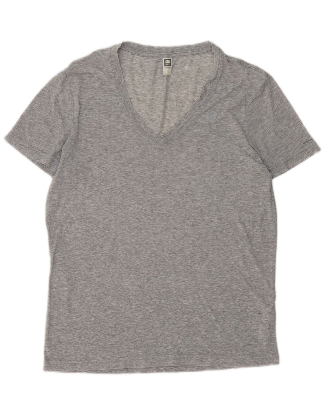 G-Star Herren T-Shirt-Oberteil aus mittelgrau gesprenkelter Baumwolle