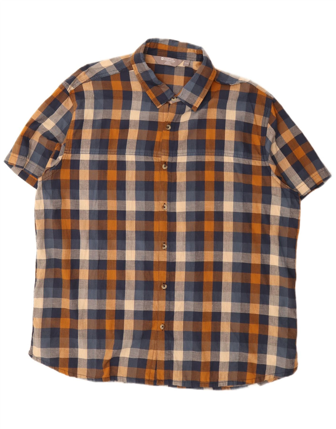 Mountain Warehouse Herren-Kurzarmhemd 3XL aus mehrfarbig karierter Baumwolle