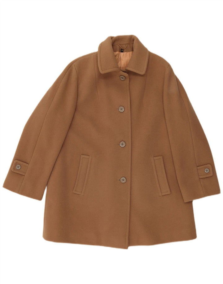 LAMPERT Damenmantel UK 20 2XL Braune Lammwolle