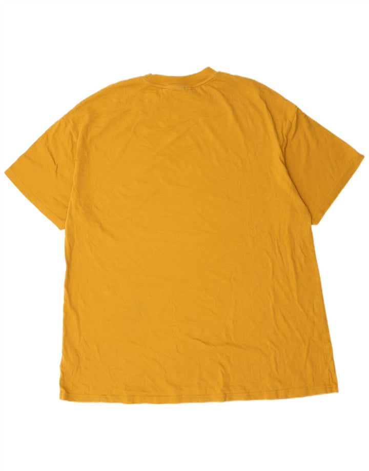 Puma Herren Loose Fit T-Shirt Top Mittelgelbe Baumwolle