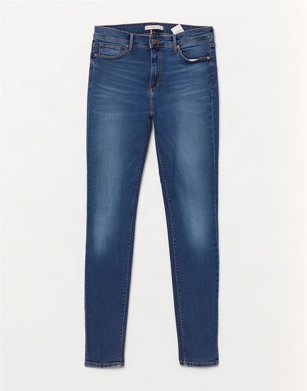 Tommy Hilfiger Damen Como Skinny Jeans W29 L32 Blaue Baumwolle