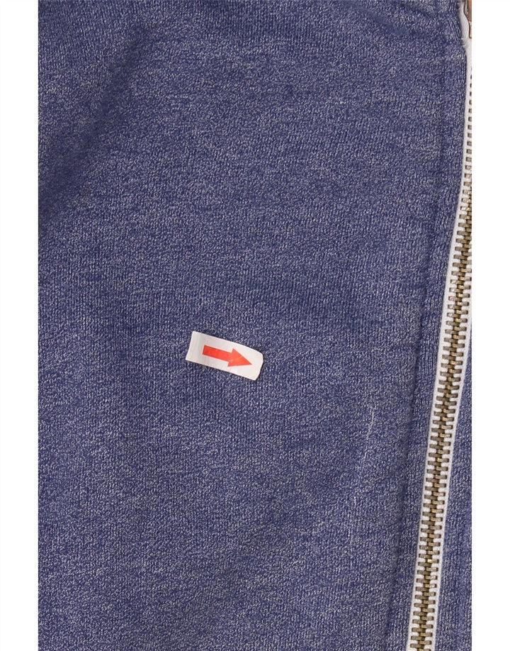 SUPERDRY Herren-Kapuzenpullover mit grafischem Reißverschluss, Größe S, Blau, Baumwolle