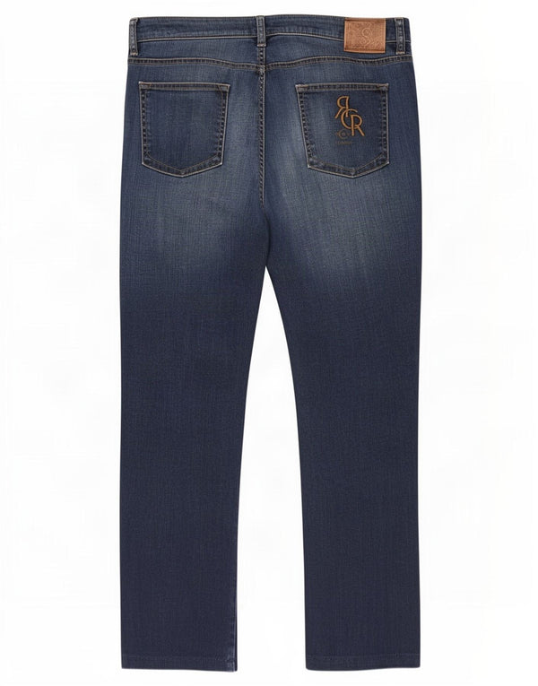 Cerruti 1881 Damen Slim Jeans W34 L27 Blaue Baumwolle
