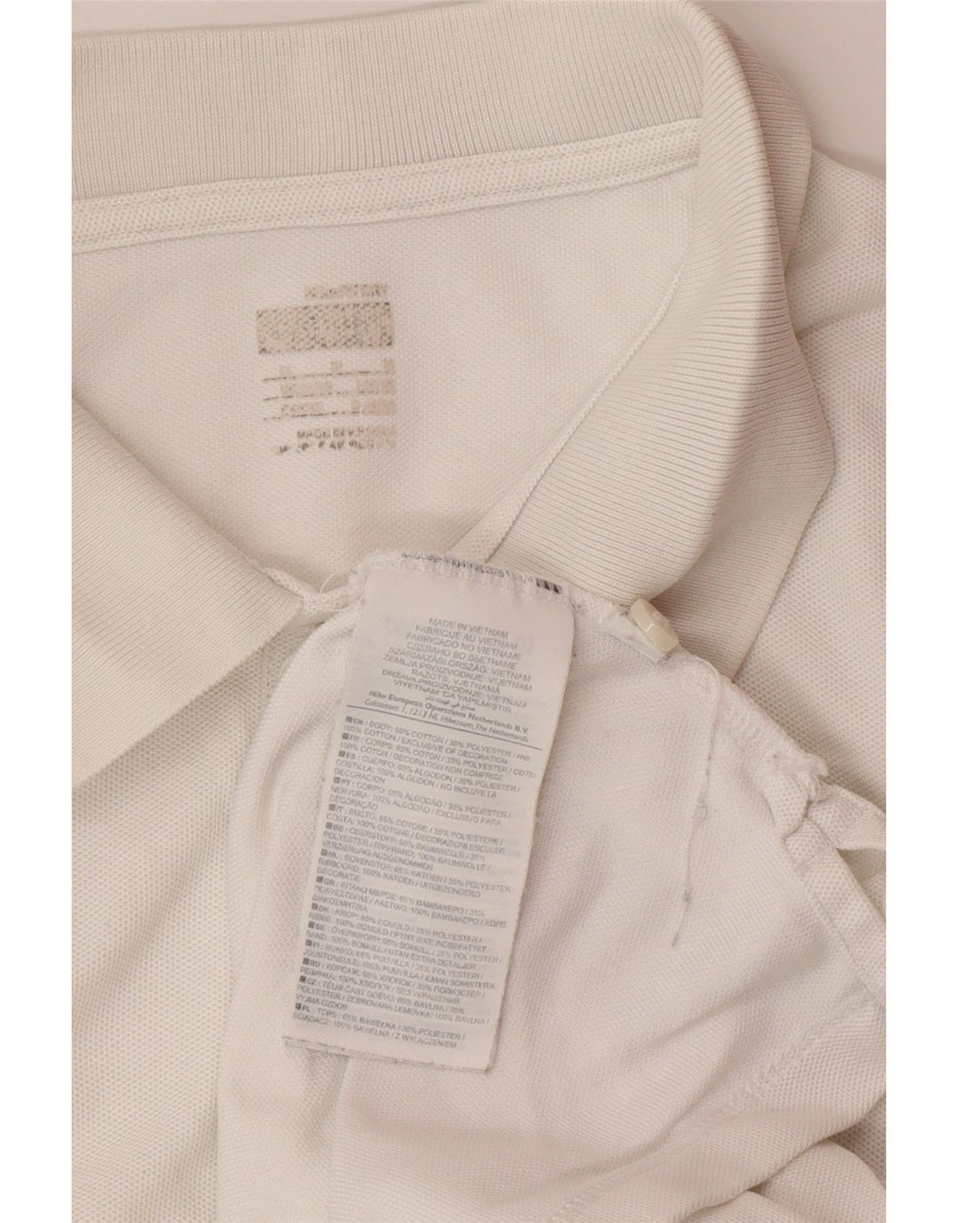 NIKE Herren-Poloshirt, mittelweiße Baumwolle