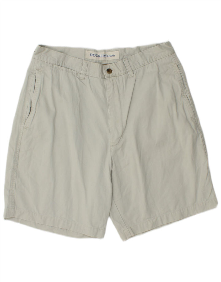 DOCKERS Herren Khakis Chino Shorts W34 Große blaue Baumwolle